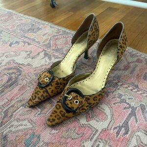 BCBGirls Leopard Print Women's Shoes with Black Buckles